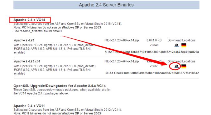 安装配置Apache2.4和php7.0搭建PHP环境